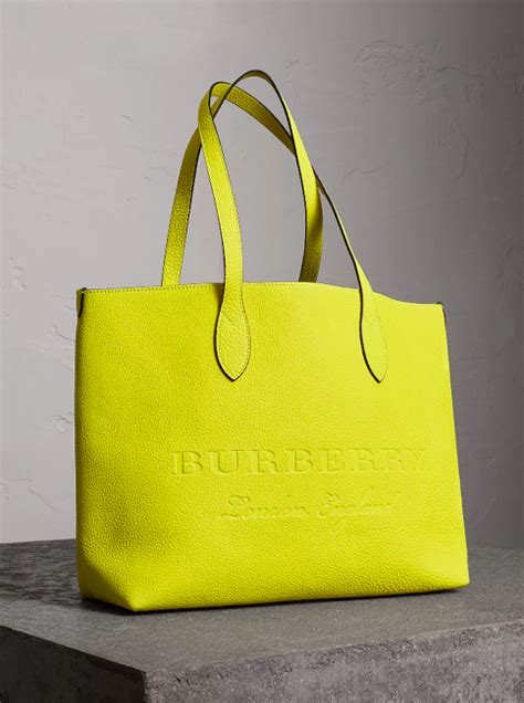 burberry neon tote|saks burberry totes.